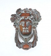 BRONZE FEMALE FIGURAL DOOR KNO
