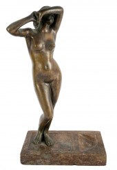 BRONZE FEMALE FIGUREunsigned;
