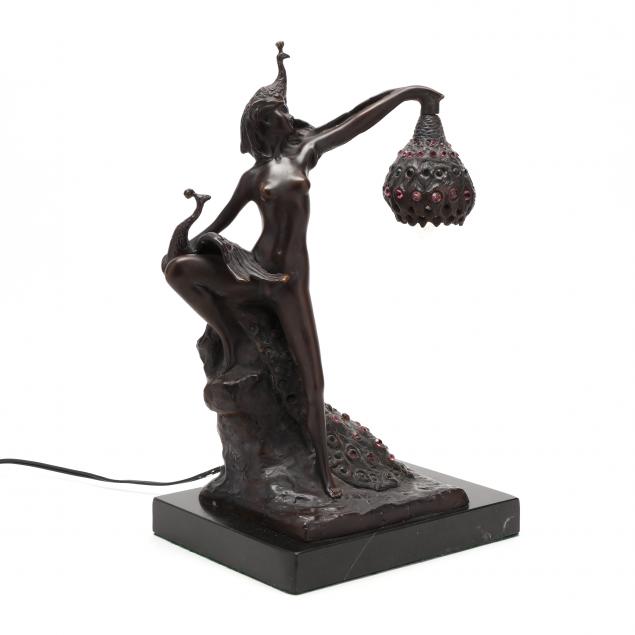 BRONZE FIGURAL ART NOUVEAU STYLE