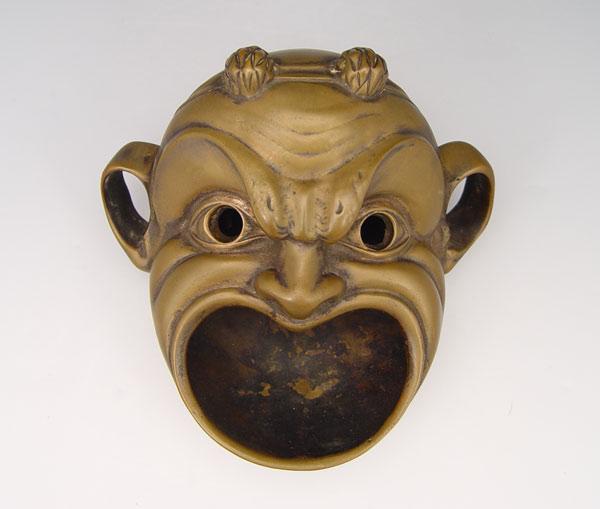 BRONZE FIGURAL DEVIL FACE