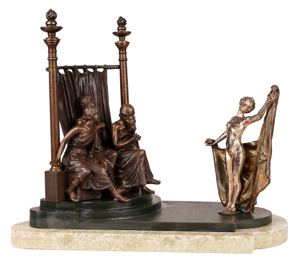BRONZE FIGURAL GROUP: DANCE OF