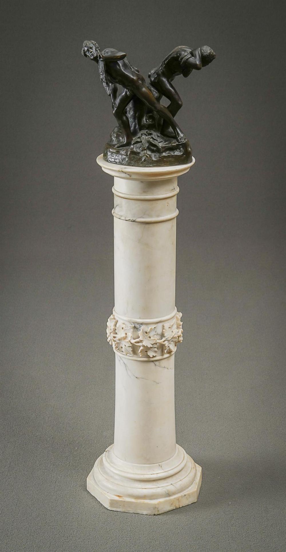 BRONZE FIGURAL GROUP OF CLASSICAL