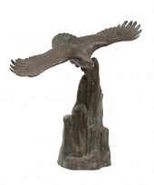 BRONZE FIGURAL GROUP OF "EAGLE