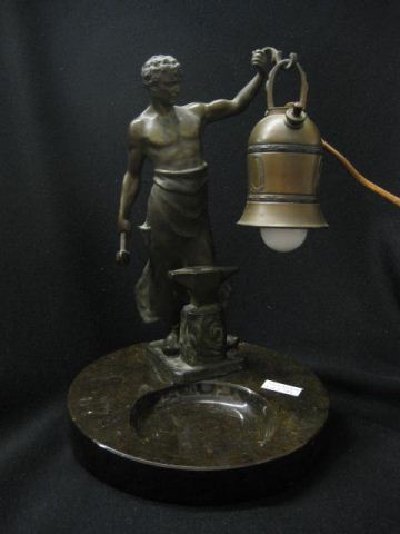 Bronze Figural Lamp young