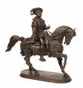BRONZE FIGURAL OF "FRANçOIS IE