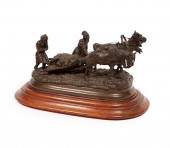 BRONZE FIGURAL OF "RETURN OF T