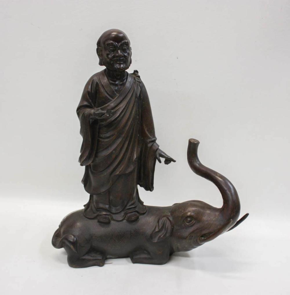 BRONZE FIGURAL SCULPTURE, DEPICTING