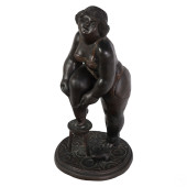 BRONZE FIGURAL SCULPTURE MANNE