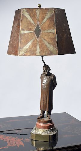 BRONZE FIGURAL SCULPTURE OF