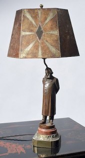 BRONZE FIGURAL SCULPTURE OF HE