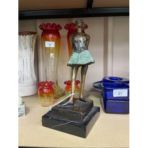 Bronze figure after Degas,