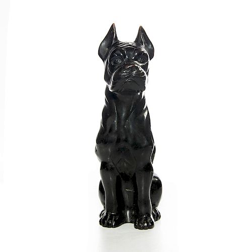 BRONZE FIGURE, BOXER DOGBronze