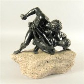 Bronze figure group after the