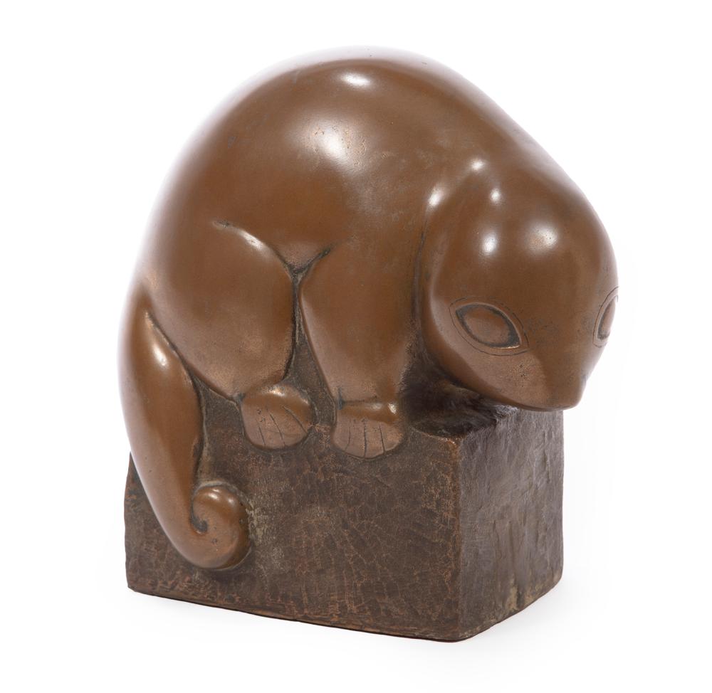 BRONZE FIGURE OF A BABY