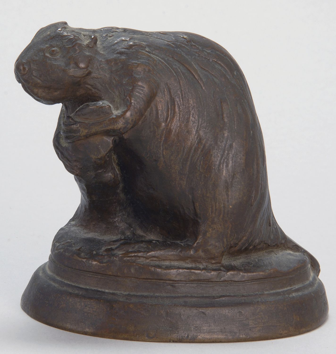 BRONZE FIGURE OF A BEAVEREarly 20th