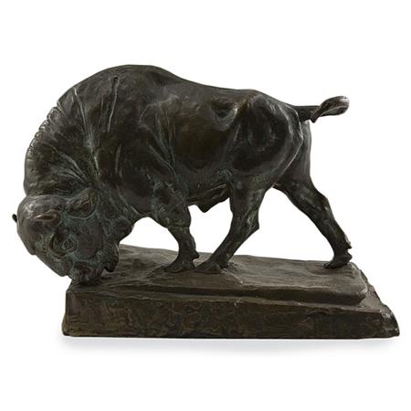 Bronze Figure of a Buffalo 	 