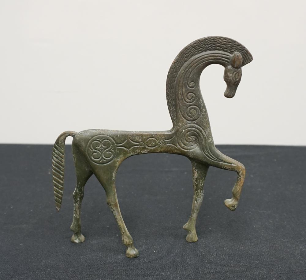 BRONZE FIGURE OF A CELTIC HORSE