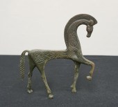 BRONZE FIGURE OF A CELTIC HORS