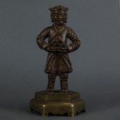 BRONZE FIGURE OF A FOREIGNER B