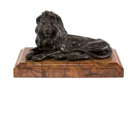 Bronze Figure of a Lion 	 