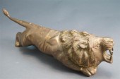 BRONZE FIGURE OF A PROWLING LI