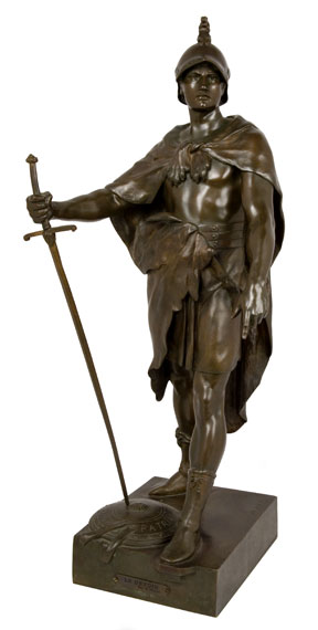 Bronze Figure of a Roman Soldier Le
