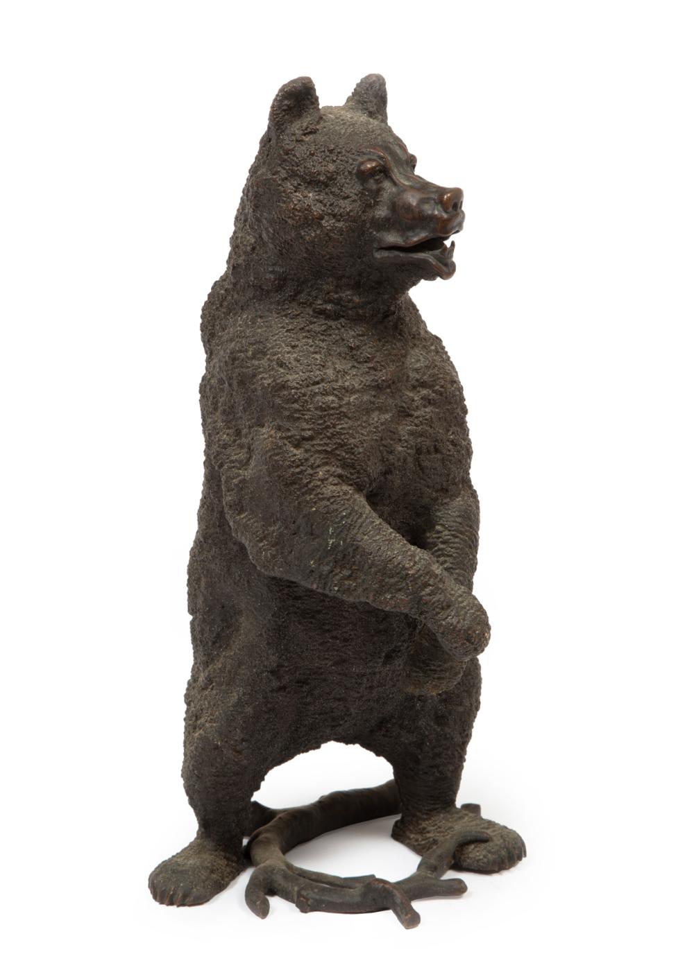 BRONZE FIGURE OF A "SIBERIAN