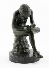 BRONZE FIGURE OF A THORN PICKE