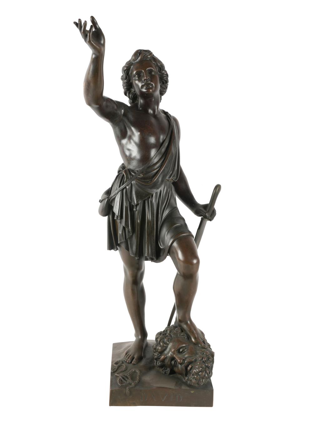 BRONZE FIGURE OF DAVIDunsigned;