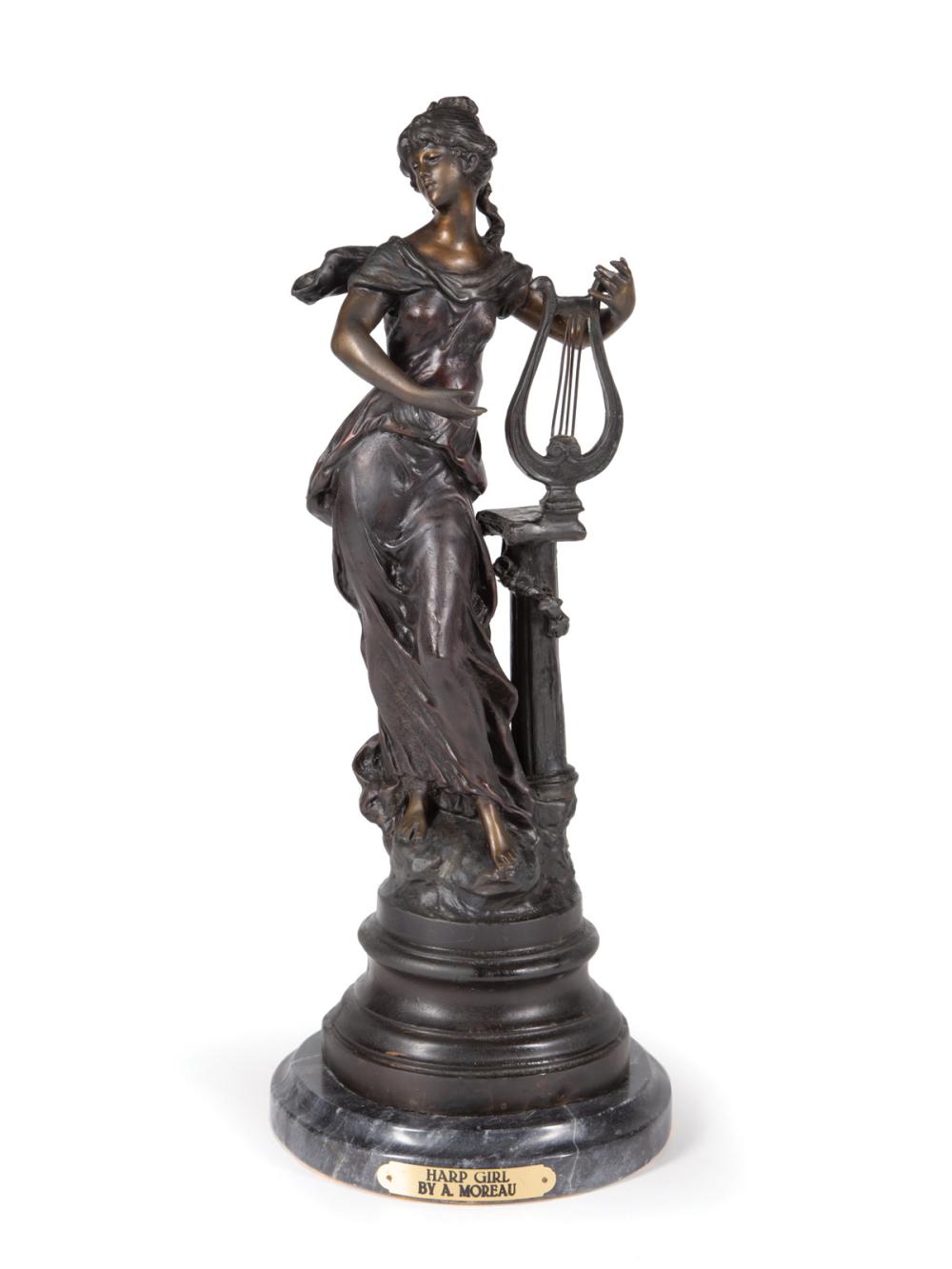 BRONZE FIGURE OF "HARP