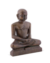 BRONZE FIGURE OF JAIN TEACHER<
