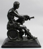 BRONZE FIGURE OF LUDOVISI MARS