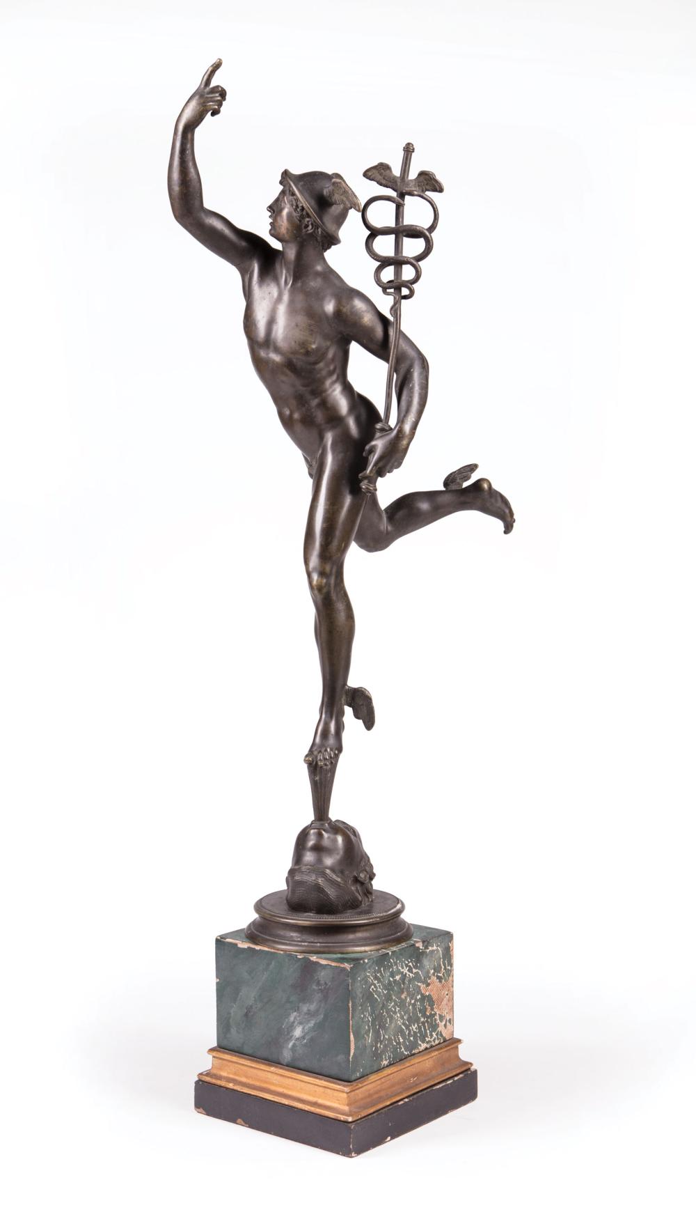 BRONZE FIGURE OF MERCURYBronze