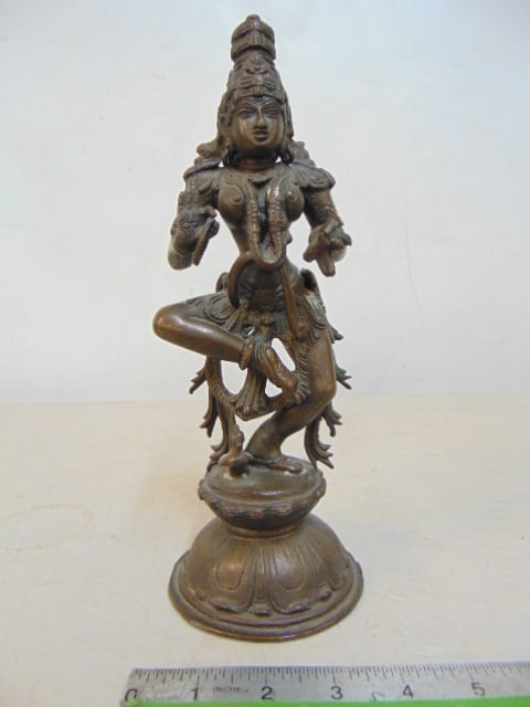 BRONZE FIGURE OF PARVATI, HINDU