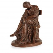 BRONZE FIGURE OF PENELOPE, AFT