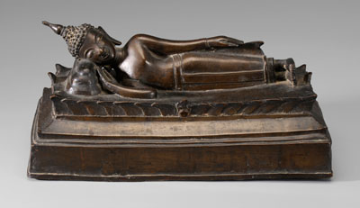Bronze Figure of Reclining Buddha
