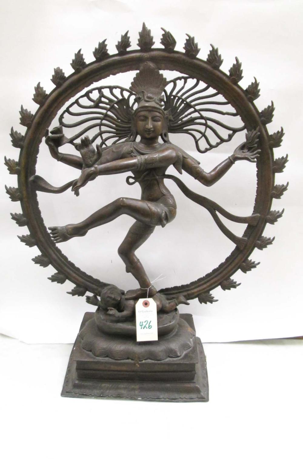 BRONZE FIGURE OF SHIVA NATARAJA,
