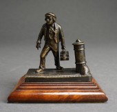 BRONZE FIGURE OF SHOESHINE BOY