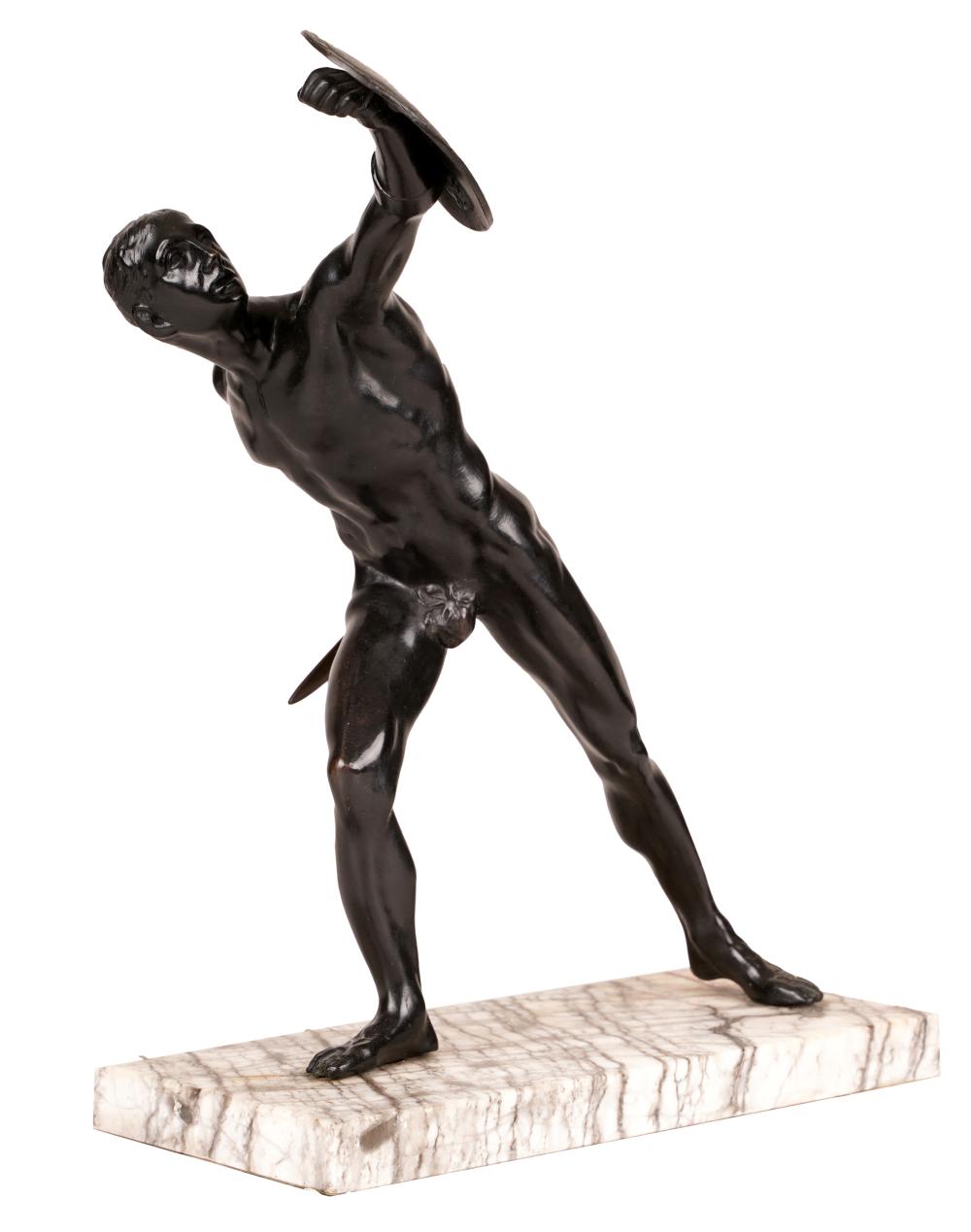 BRONZE FIGURE OF THE BORGHESE