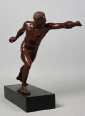 BRONZE FIGURE OF THE BORGHESE