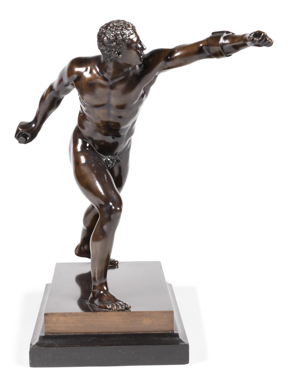 BRONZE FIGURE OF THE BORGHESE