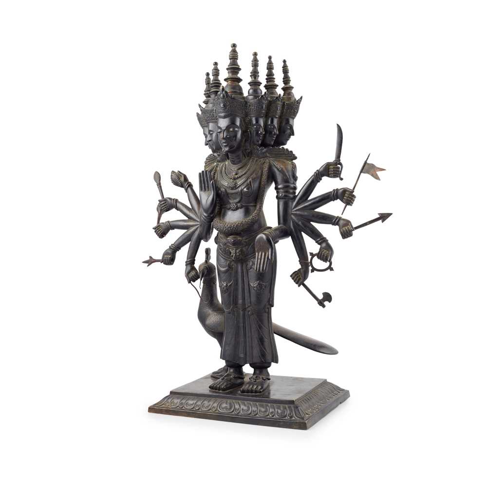 BRONZE FIGURE OF THE HINDU GOD OF