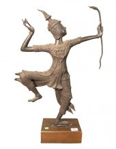 BRONZE FIGURE OF THE HINDU GOD
