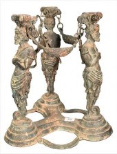 BRONZE FIGURE TABLE BASEBronze
