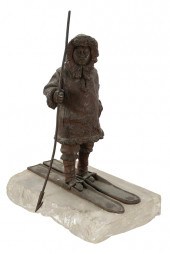 BRONZE FIGUREunsigned, depicti