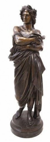 BRONZE FINISH STATUE OF THE PO