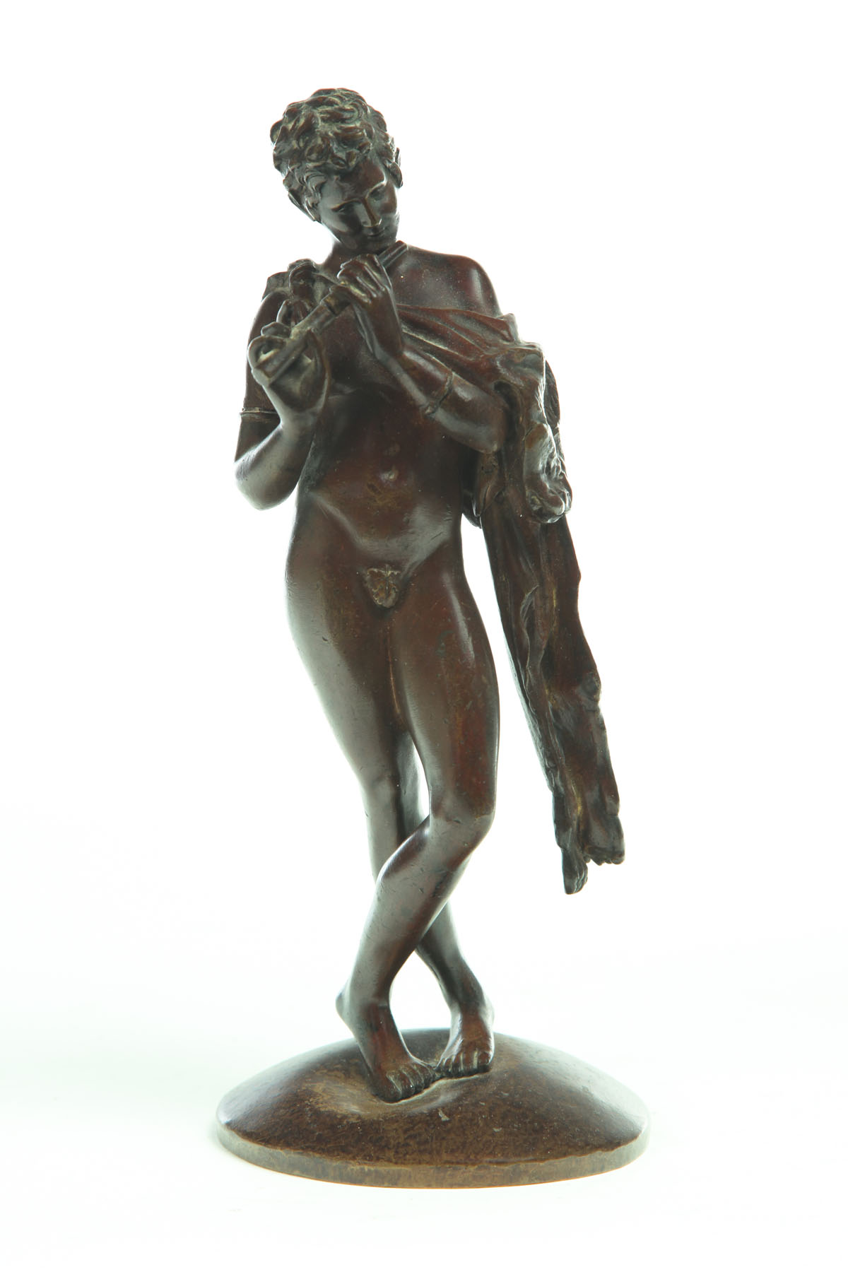 BRONZE FLUTE PLAYER (AMERICAN OR