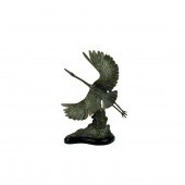 BRONZE FLYING CRANE SCULPTUREV