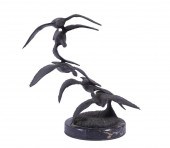 BRONZE FLYING GEESE SCULPTURE