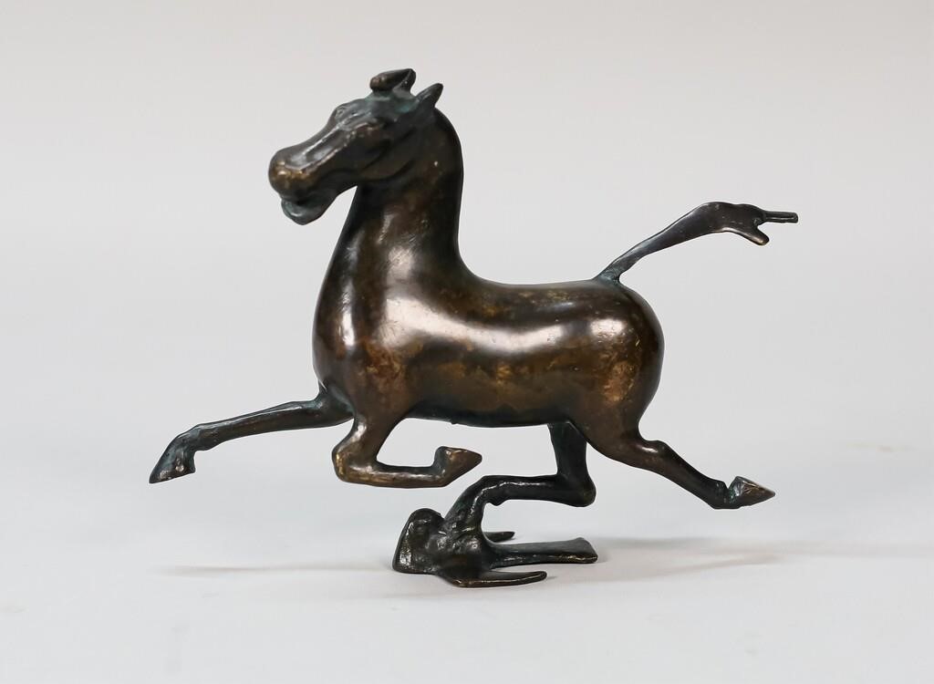 BRONZE FLYING HORSE OF